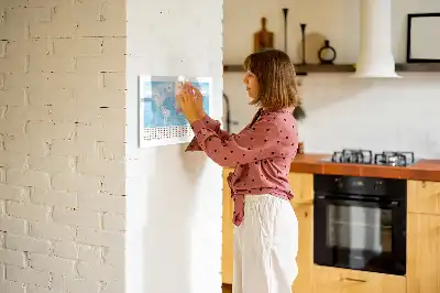 Kontinentkarten als beschreibbare Magnettafel