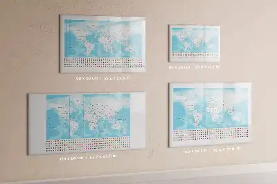 Kontinentkarten als beschreibbare Magnettafel