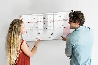 Magnetischer Wochenplaner beschreibbare Tafel
