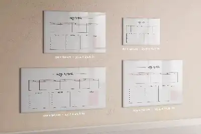 Magnetischer Wochenplaner beschreibbare Tafel