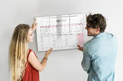 Magnetischer Wochenplaner beschreibbare Tafel