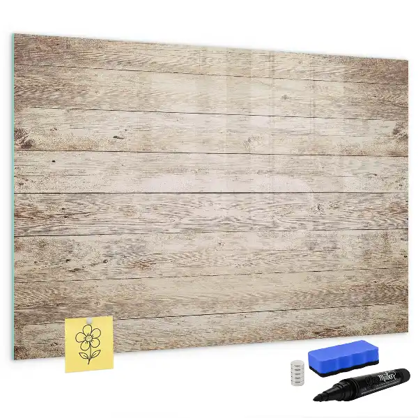 Schreib-Magnettafel aus Holzpaneelen