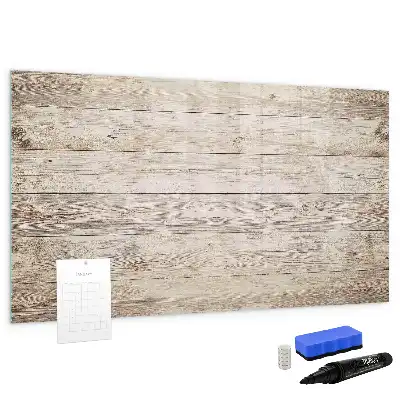 Schreib-Magnettafel aus Holzpaneelen