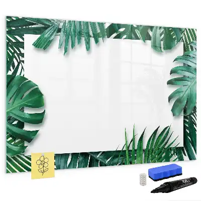 Magnettafel mit Motiv Exotische Blätter