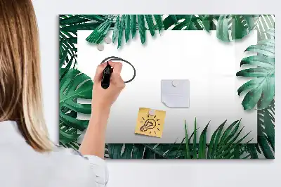 Magnettafel mit Motiv Exotische Blätter