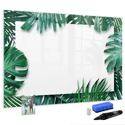 Magnettafel mit Motiv Exotische Blätter