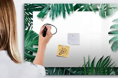 Magnettafel mit Motiv Exotische Blätter
