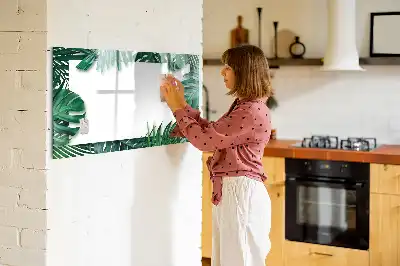 Magnettafel mit Motiv Exotische Blätter