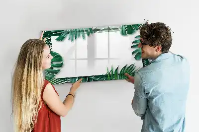Magnettafel mit Motiv Exotische Blätter