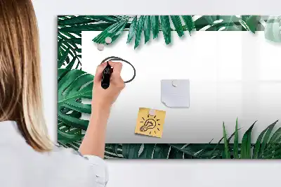 Magnettafel mit Motiv Exotische Blätter