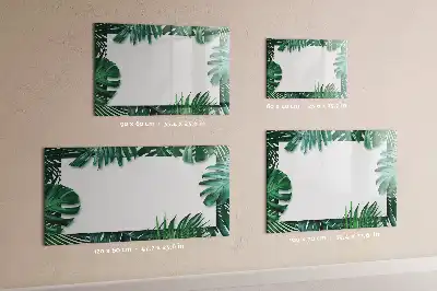 Magnettafel mit Motiv Exotische Blätter