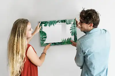 Magnettafel mit Motiv Exotische Blätter