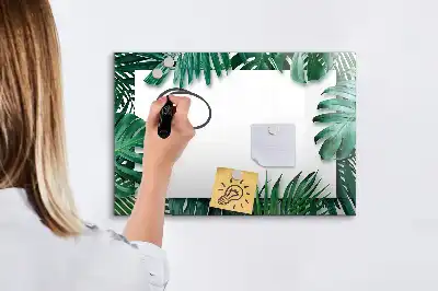 Magnettafel mit Motiv Exotische Blätter