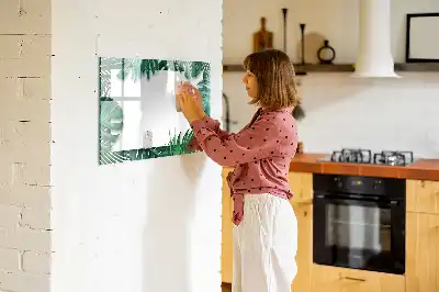 Magnettafel mit Motiv Exotische Blätter