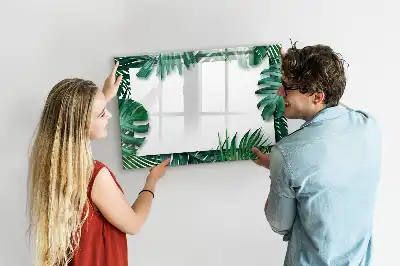 Magnettafel mit Motiv Exotische Blätter