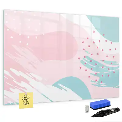 Schreib-Magnettafel Motiv Pastell-Abstraktion