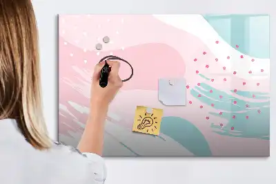 Schreib-Magnettafel Motiv Pastell-Abstraktion
