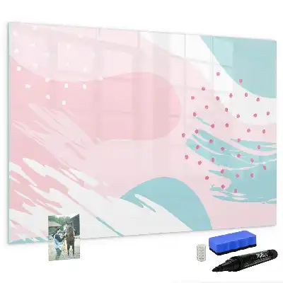 Schreib-Magnettafel Motiv Pastell-Abstraktion