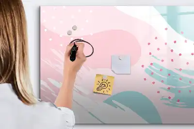 Schreib-Magnettafel Motiv Pastell-Abstraktion