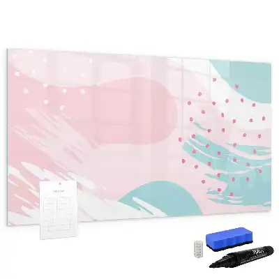 Schreib-Magnettafel Motiv Pastell-Abstraktion