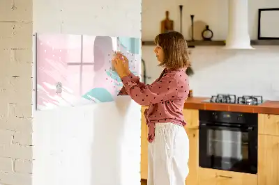 Schreib-Magnettafel Motiv Pastell-Abstraktion