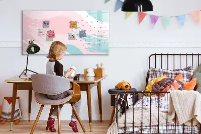 Schreib-Magnettafel Motiv Pastell-Abstraktion