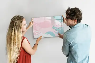 Schreib-Magnettafel Motiv Pastell-Abstraktion