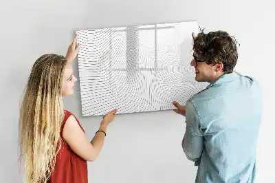 Schreib-Magnettafel Abstrakte Linien
