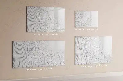 Schreib-Magnettafel Abstrakte Linien