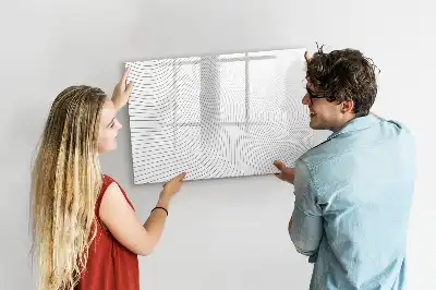 Schreib-Magnettafel Abstrakte Linien