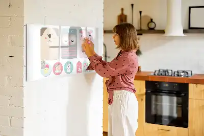 Schreib-Magnettafel mit Motiv Fröhliche Tiere