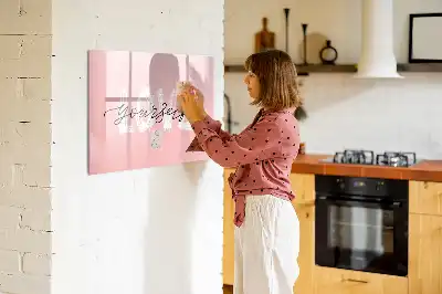 Beschreibbare Magnettafel mit Motiv Liebe dich selbst