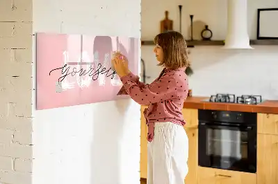 Beschreibbare Magnettafel mit Motiv Liebe dich selbst