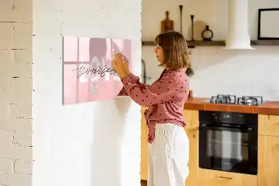 Beschreibbare Magnettafel mit Motiv Liebe dich selbst
