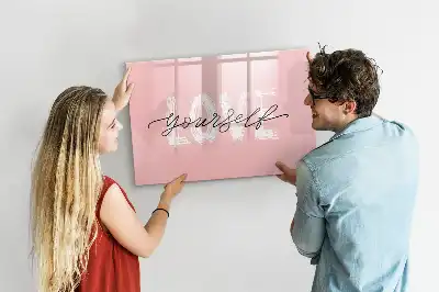 Beschreibbare Magnettafel mit Motiv Liebe dich selbst