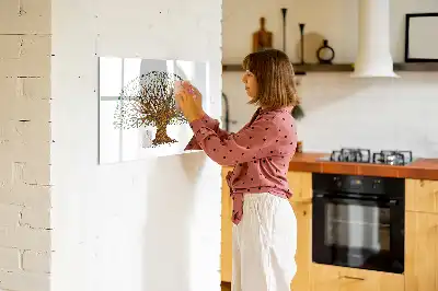 Beschreibbare Magnettafel in Baumwurzel-Optik