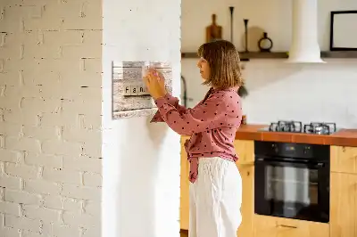 Beschreibbare Magnettafel Design Familie