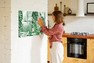 Schreib-Magnettafel mit Monstera-Blätter Design