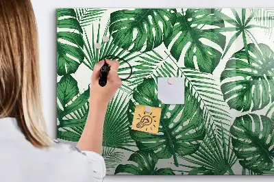 Schreib-Magnettafel mit Monstera-Blätter Design