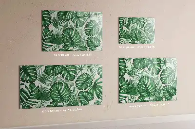 Schreib-Magnettafel mit Monstera-Blätter Design