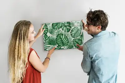 Schreib-Magnettafel mit Monstera-Blätter Design