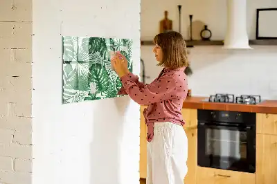 Schreib-Magnettafel mit Monstera-Blätter Design