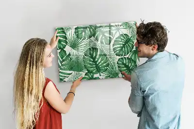 Schreib-Magnettafel mit Monstera-Blätter Design