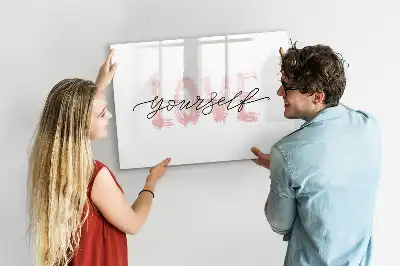 Schreib-Magnettafel mit Motiv Liebe dich selbst