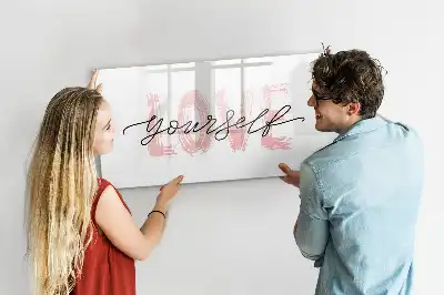 Schreib-Magnettafel mit Motiv Liebe dich selbst