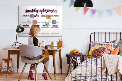 Schreib-Magnettafel als handschriftlicher Planer
