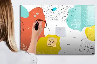 Schreib-Magnettafel mit POP-Abstraktion