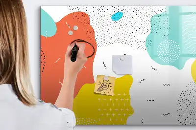 Schreib-Magnettafel mit POP-Abstraktion