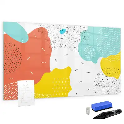 Schreib-Magnettafel mit POP-Abstraktion