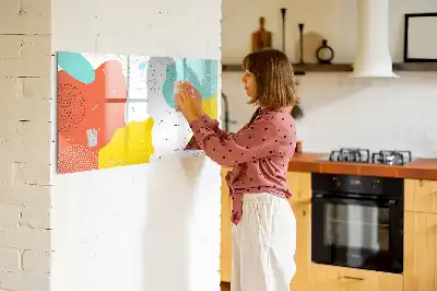 Schreib-Magnettafel mit POP-Abstraktion